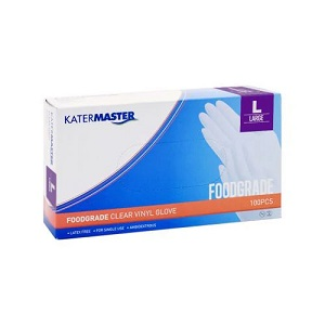 Large Blue Vinyl Glove Powdered Sgl