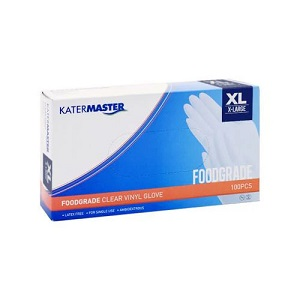 Ex Large Blue Vinyl Glove Powdered Sgl
