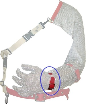 Mesh Glove Wrist Strap Replace Blue